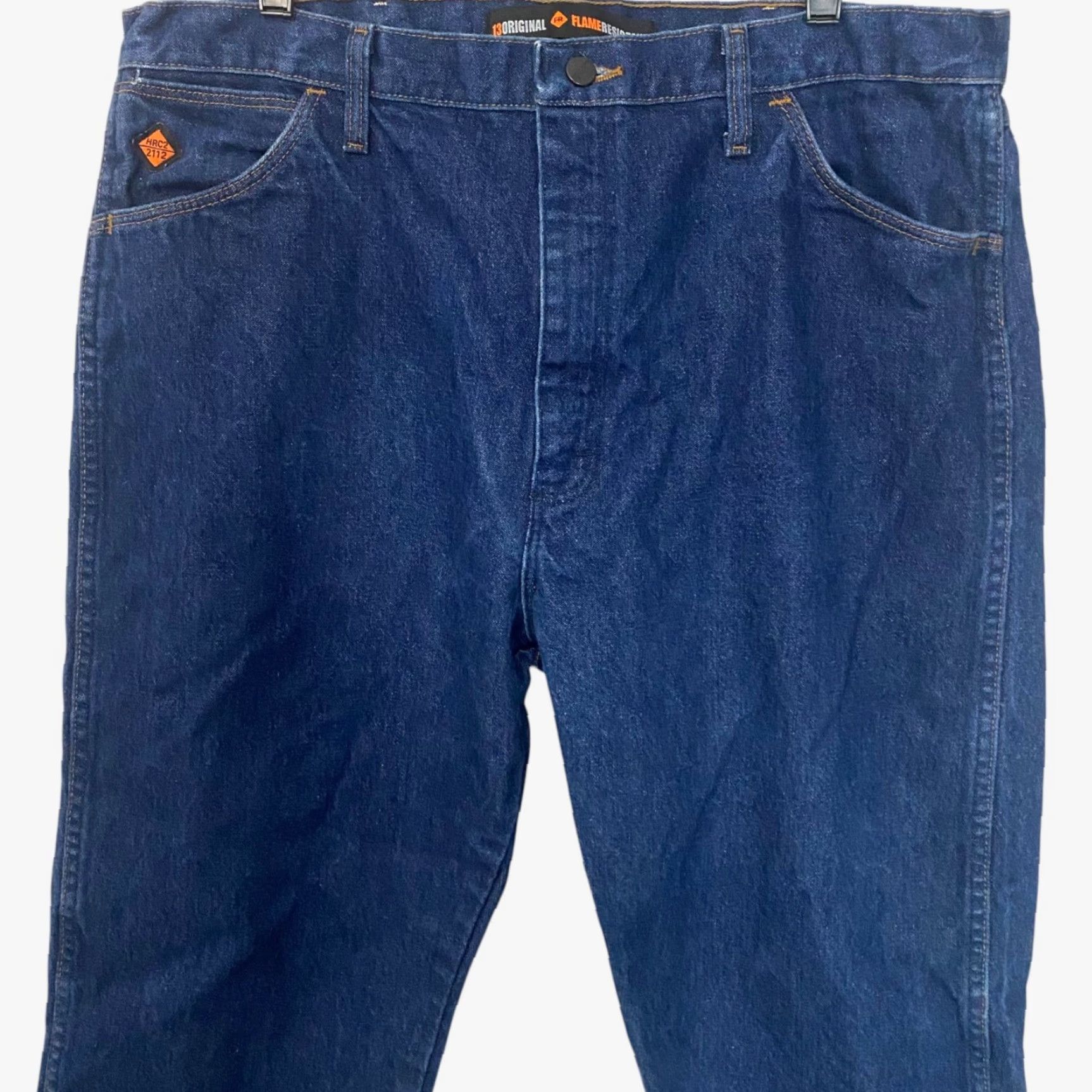 Wrangler VINTAGE Wrangler FR Flame-Resistant Original Fit Denim Jeans Men 38X34 Blue 38x34 FR13MWZ Western 5-Pocket Mens Size US 38 / EU 54 - 5 Thumbnail