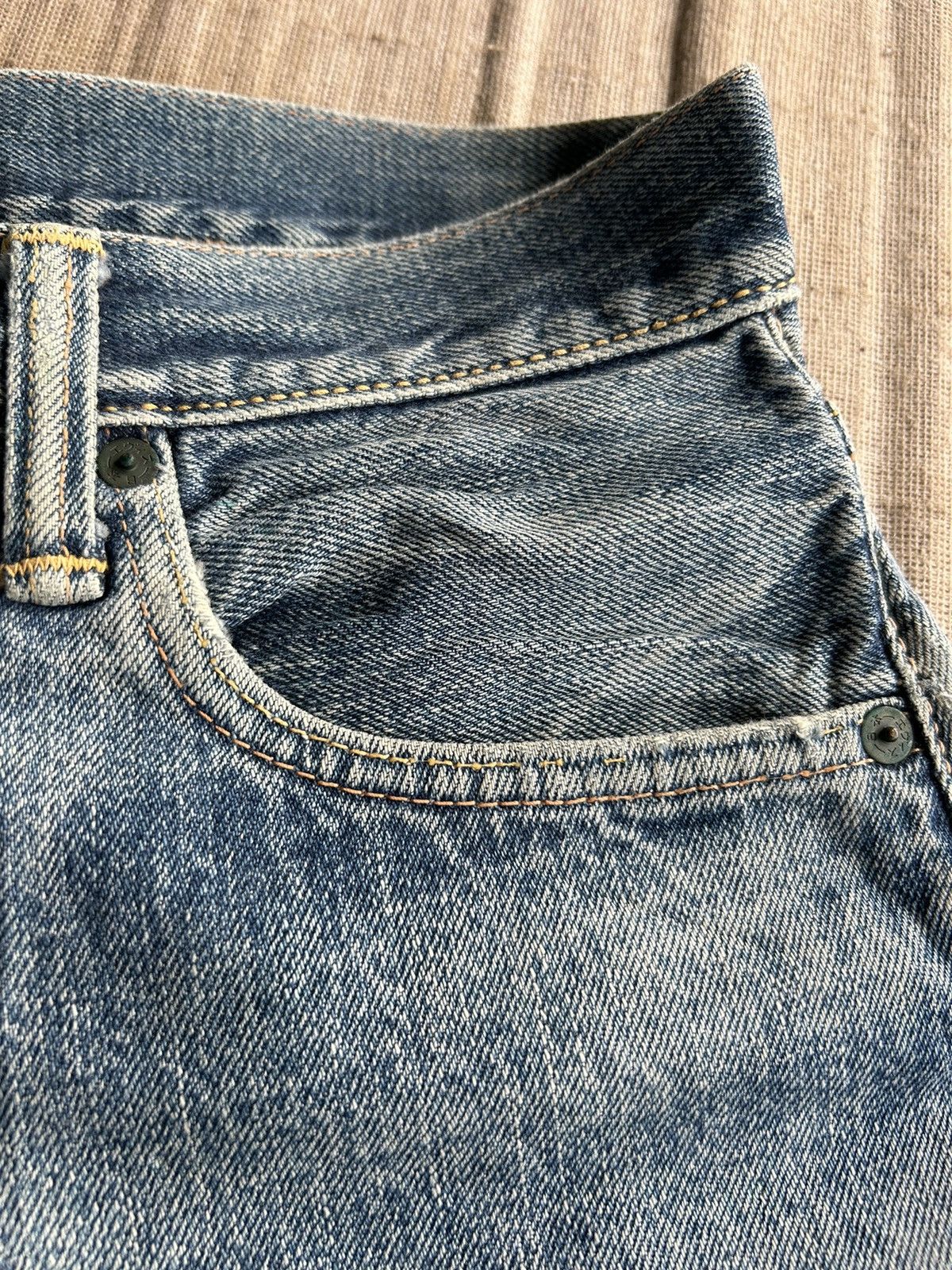 Evisu Vintage Evisu Yamane Selvedge distressed denim jeans Size US 30 / EU 46 - 14 Thumbnail