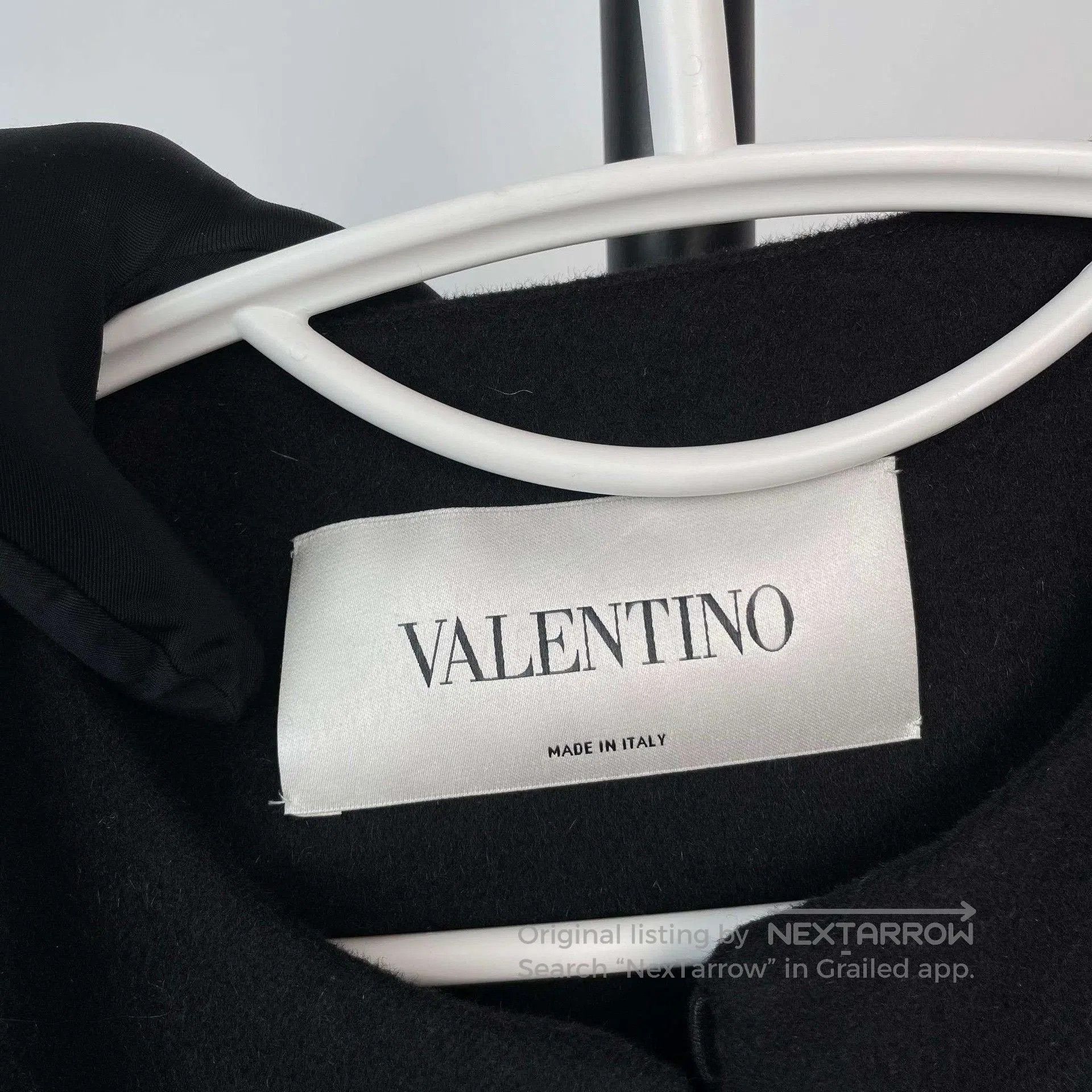 Valentino Valentino Black Puffed Sleeve Wool Coat. Size M / US 6-8 / IT 42-44 - 6 Thumbnail