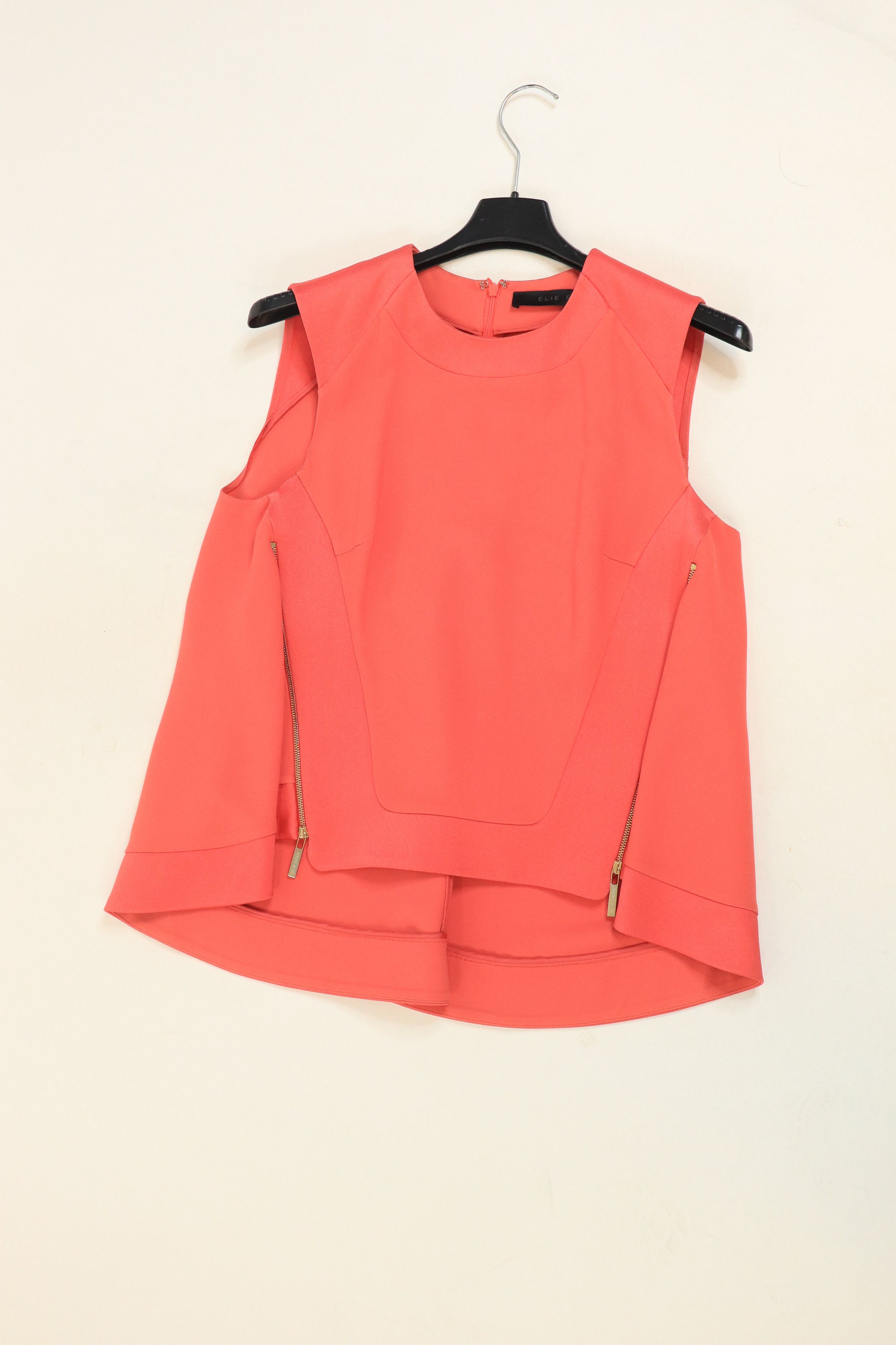 Elie Saab Pink sleeveless zip-front top - UK 6 Size XS / US 0-2 / IT 36-38 - 1 Thumbnail