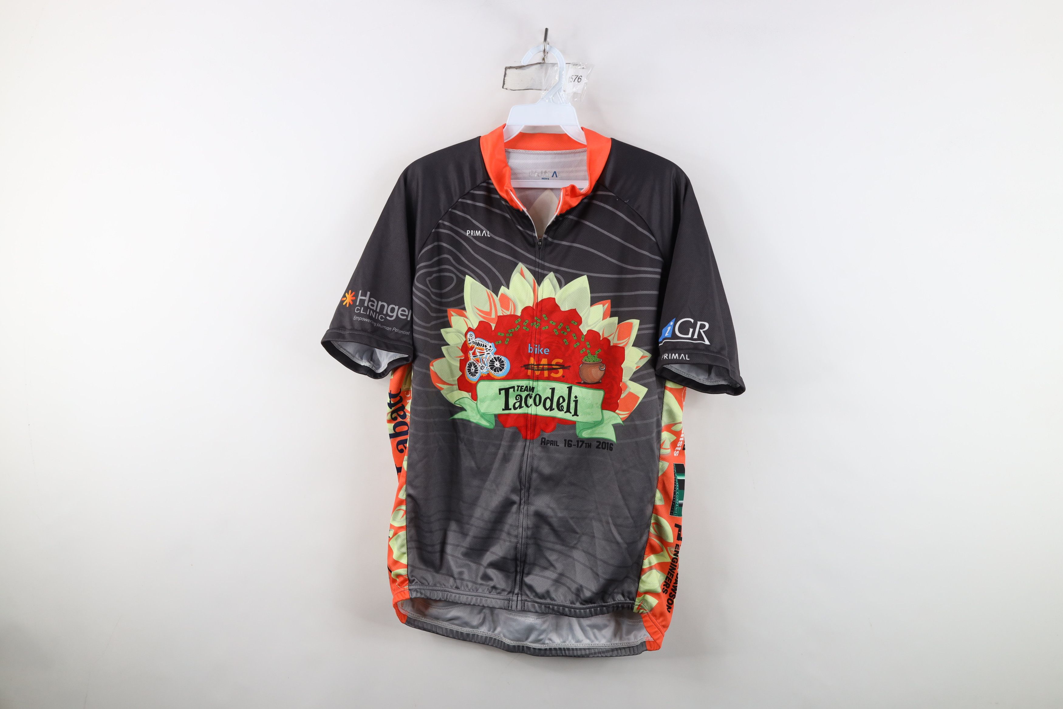 Vintage Primal Tacodeli Bike MS Charity Bicycle Cycling Jersey Shirt Size US XL / EU 56 / 4 - 1 Thumbnail