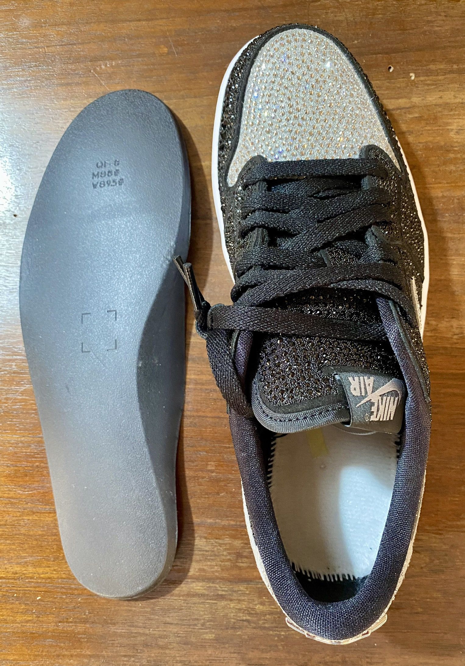Jordan Brand Swarovski x Air Jordan 1 Low Stealth Sneakers Nere Size US 9.5 / IT 39.5 - 16 Thumbnail