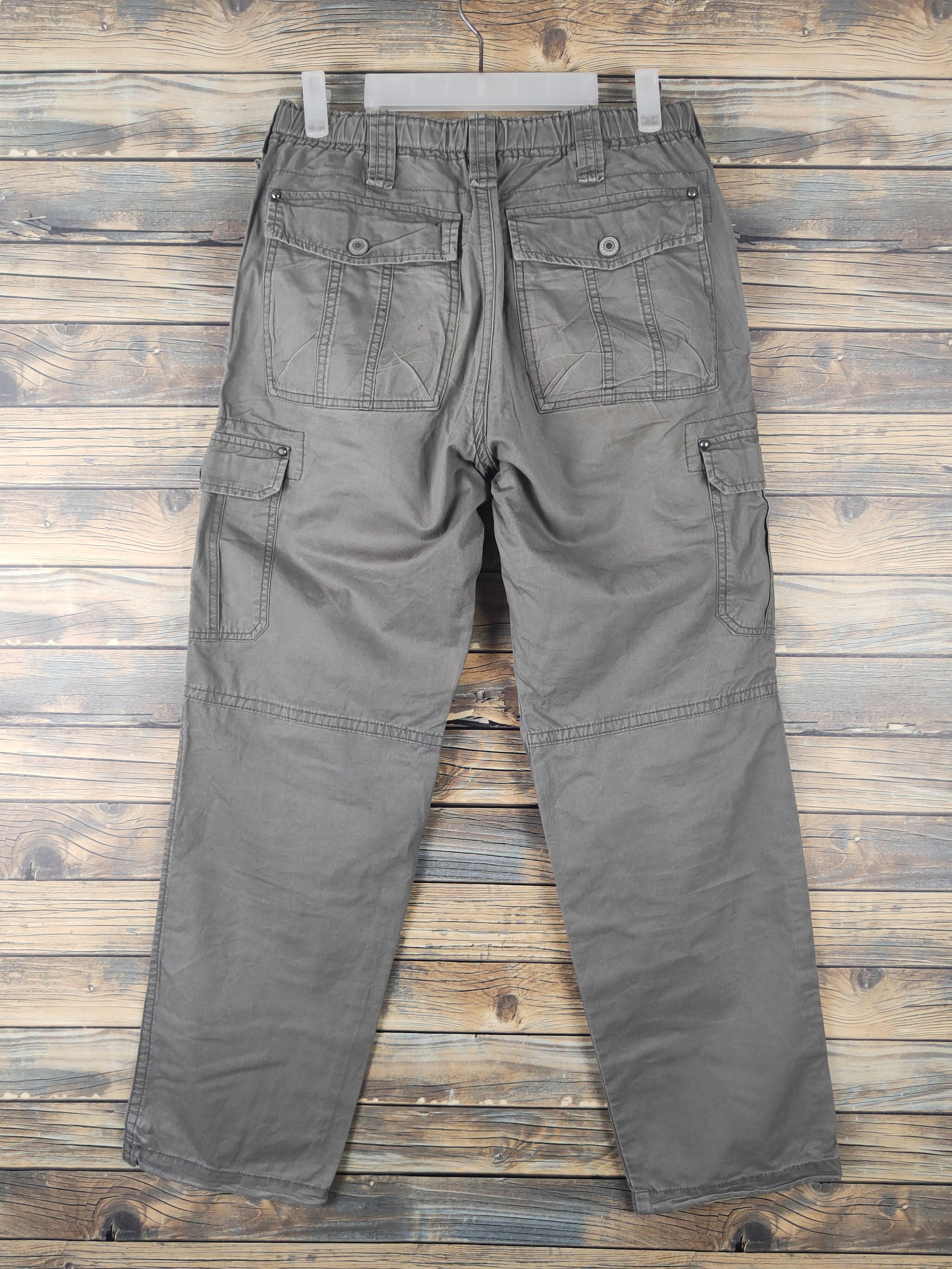 Japanese Brand DL Japanese Brand Olive Multipocket Cargo Pants #1646 Size US 29 - 7 Thumbnail