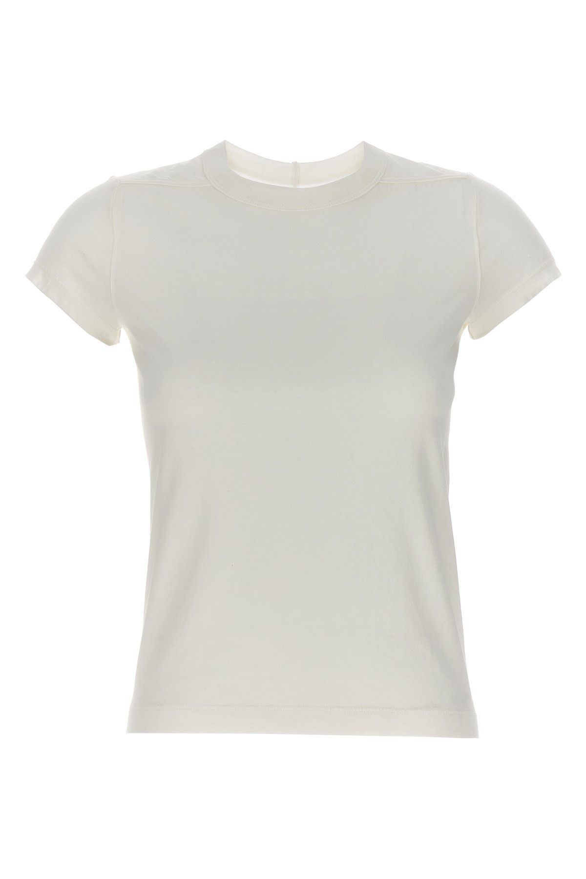 image of Rick Owens 'cropped Level Tee' T-Shirt in White, Women's (Size Medium)