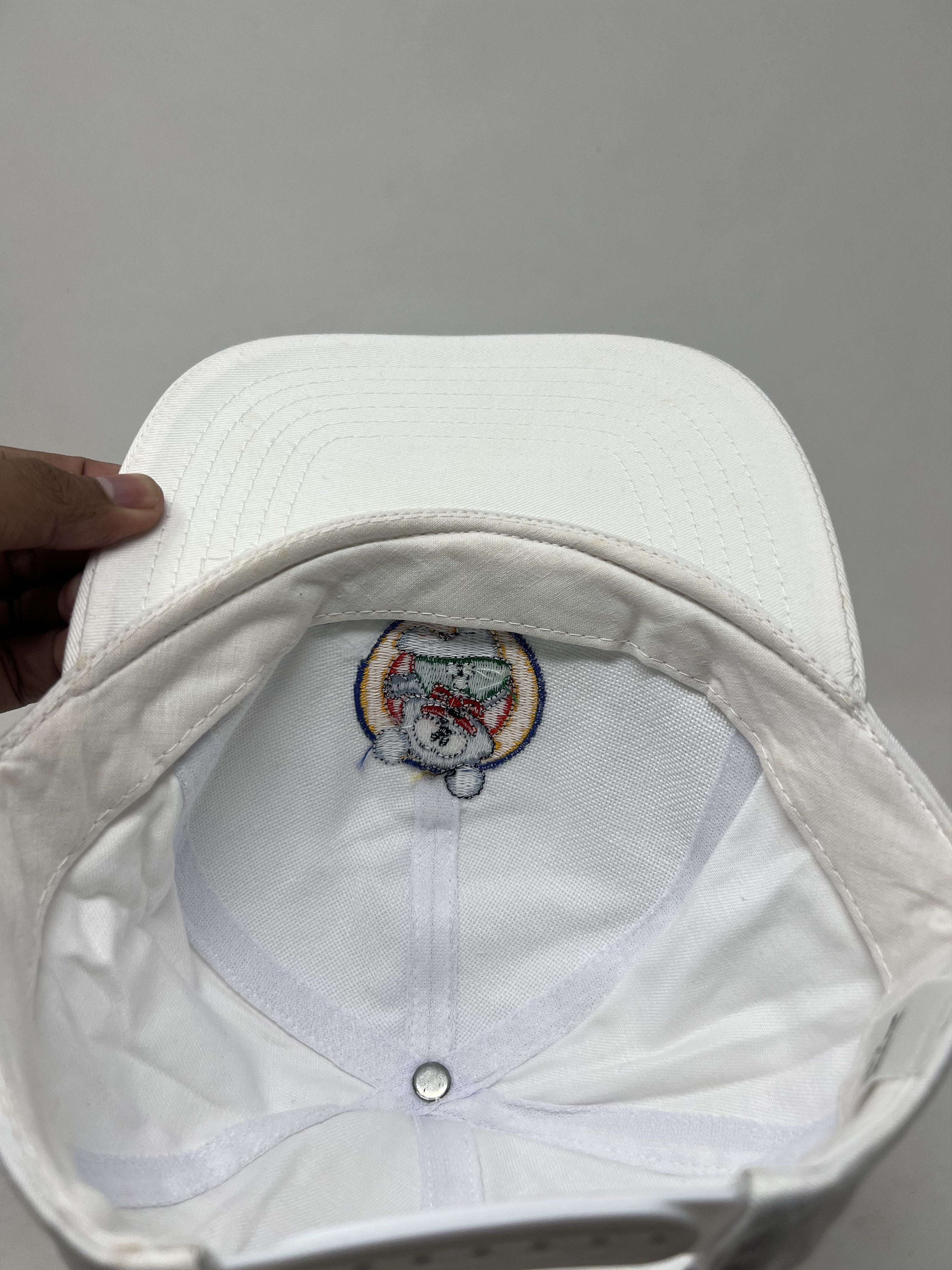 Japanese Brand Cartoon Archive Japan White Embroidery Hat Size ONE SIZE - 8 Thumbnail