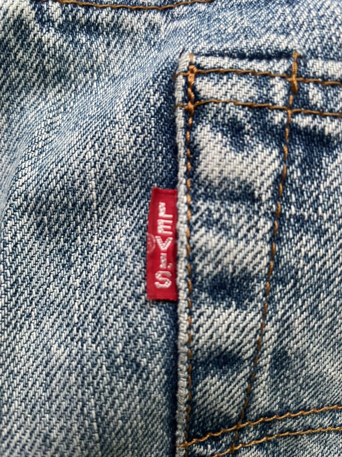 Levi's × Vintage Vintage Levis Lot 701 XX E Selvedge Denim Size US 33 - 20 Thumbnail