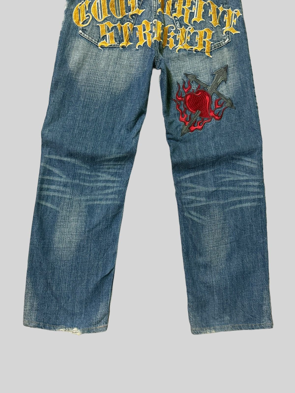 If Six Was Nine VINTAGE COOL DRIVE STRIKER EMBROIDERY LOGO DENIM Size US 32 / EU 48 - 12 Thumbnail