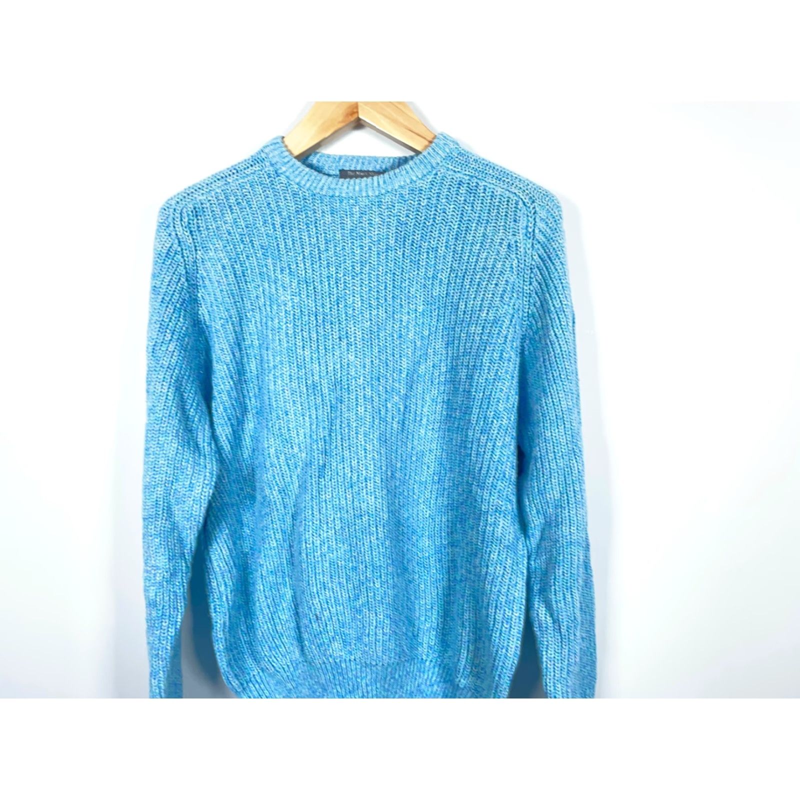 Lord & Taylor VINTAGE LORD & TAYLOR Sweater Mens XL Blue Cotton Chunky Knit Crew Neck Pullover 90s Casual Size US XL / EU 56 / 4 - 4 Thumbnail