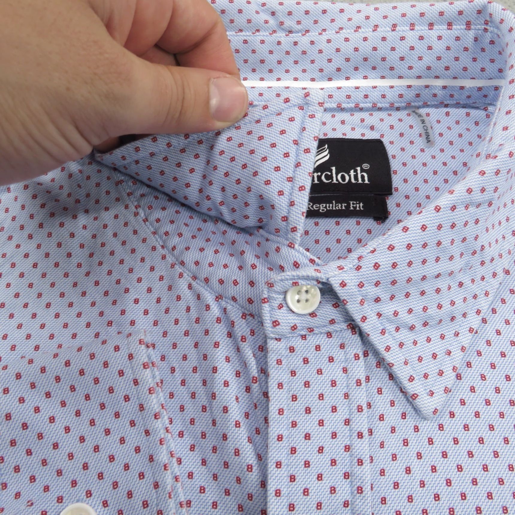 Vintage Buttercloth Shirt Men XXXL Blue Red Graphic Print Icy Cotton Performance Cooling Shirt? Size US XXL / EU 58 / 5 - 4 Thumbnail