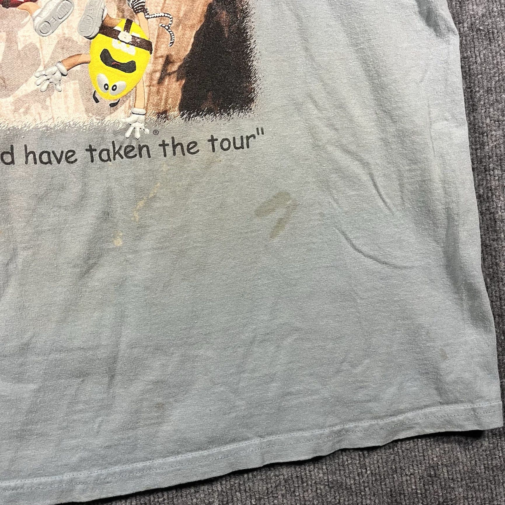 CHOCOOLATE VINTAGE M&M Candy T-Shirt Mens Large Graphic Print 90s Crew Neck Short Sleeve Blue USA Candy Theme Mens Size US L / EU 52-54 / 3 - 3 Thumbnail