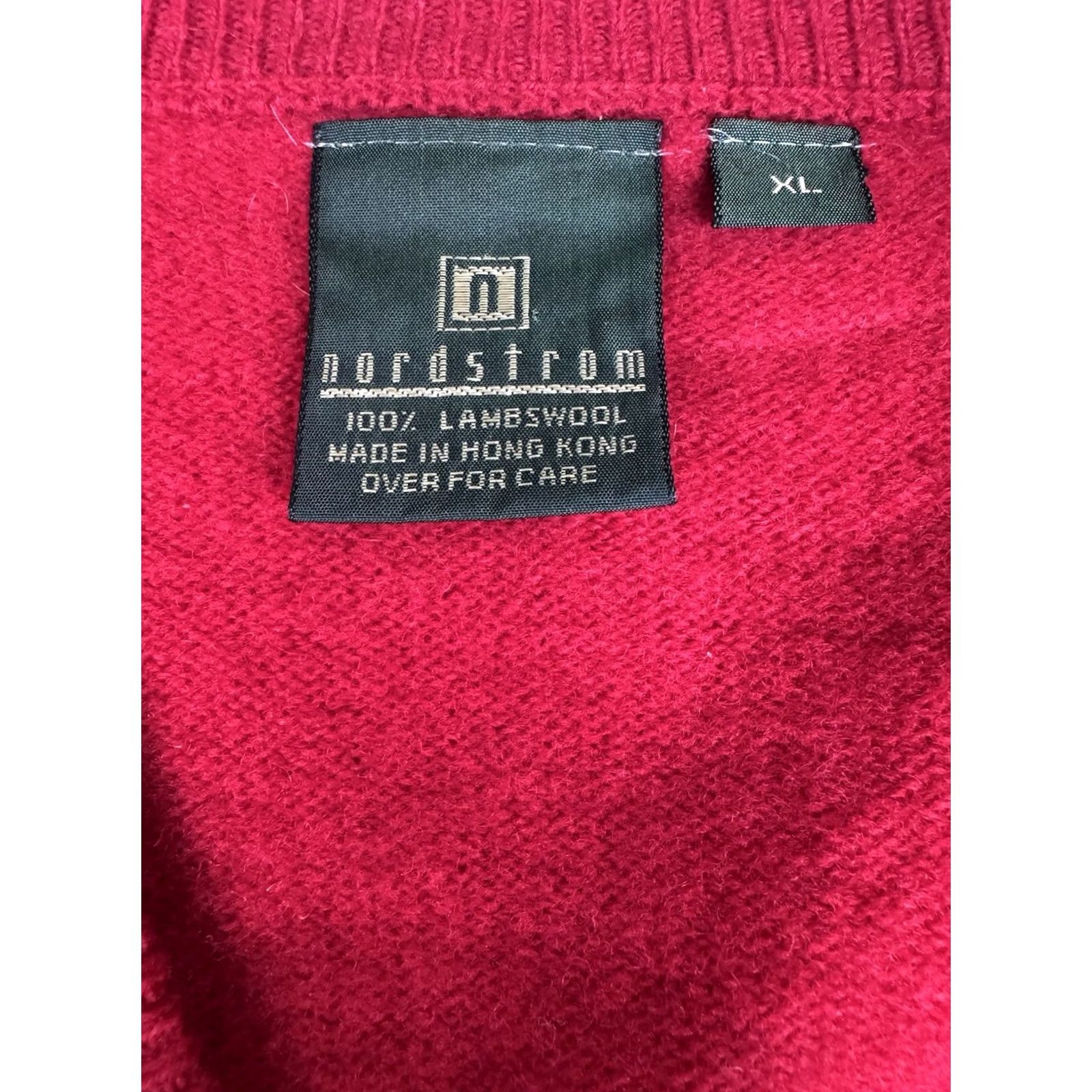 Nordstrom Nordstrom Sweater Vest V-Neck 100% Lambs Wool XL Red Mens Vest Knit Wool Classic All Seasons Size US XL / EU 56 / 4 - 2 Thumbnail