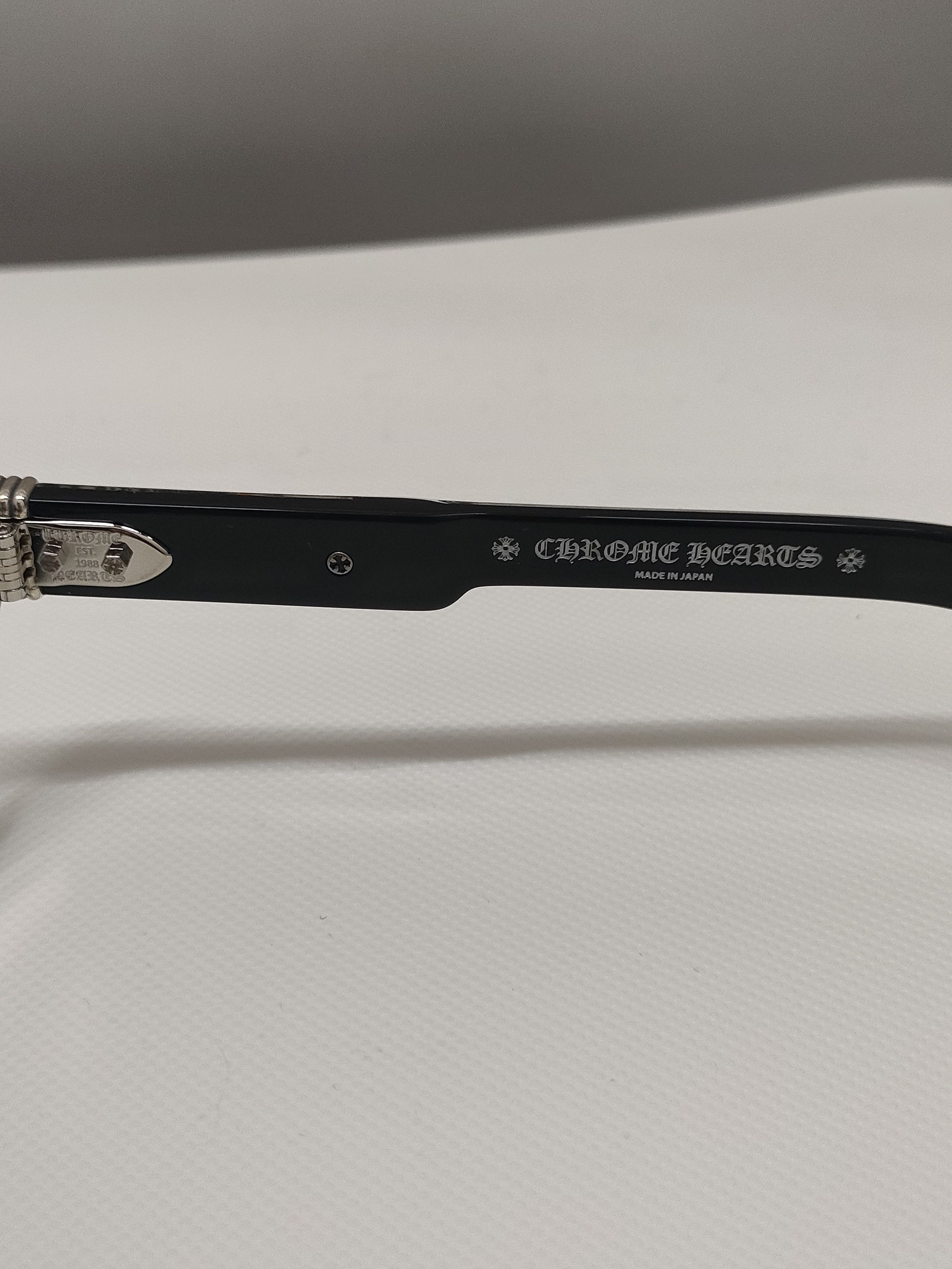 Chrome Hearts Chrome Hearts 2 Thick BK Glasses Frame Size ONE SIZE - 9 Thumbnail