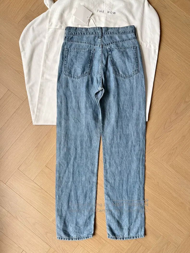 The Row The Row size S Women's Tarley Linen Jeans Size 24 Size 24" / US 00 / IT 34 - 4 Thumbnail