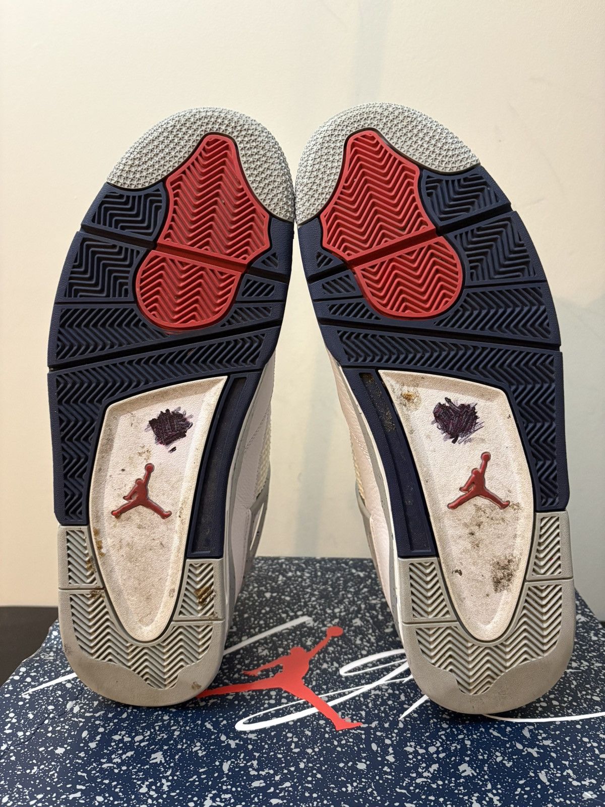 Jordan Brand Nike Jordan 4 Retro Midnight Navy Size US 15 / EU 48 - 6 Thumbnail