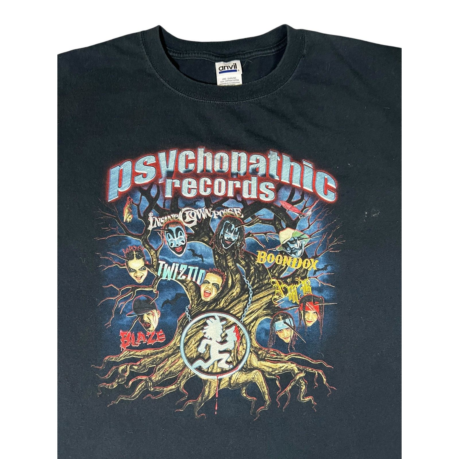 Anvil × Band Tees × Vintage Y2K Psychopathic Records Insane Clown Posse faded tee Size US XXL / EU 58 / 5 - 2 Thumbnail
