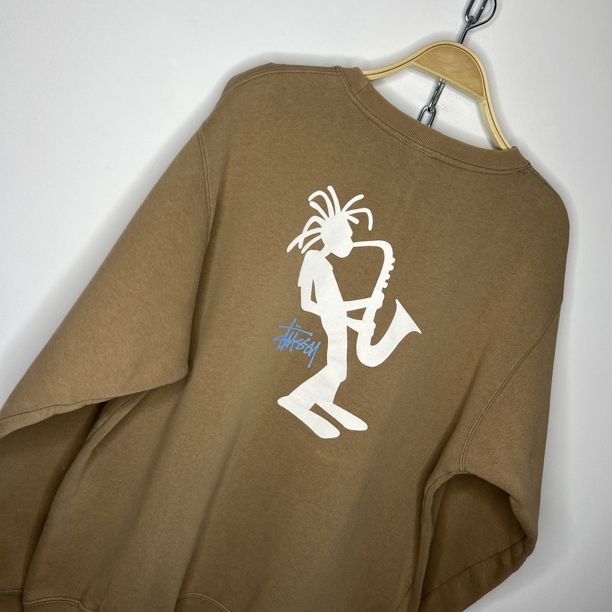 Stussy Vintage Stussy Saxophone 90’s Sweatshirt Crewneck Brown Logo Size US L / EU 52-54 / 3 - 10 Thumbnail