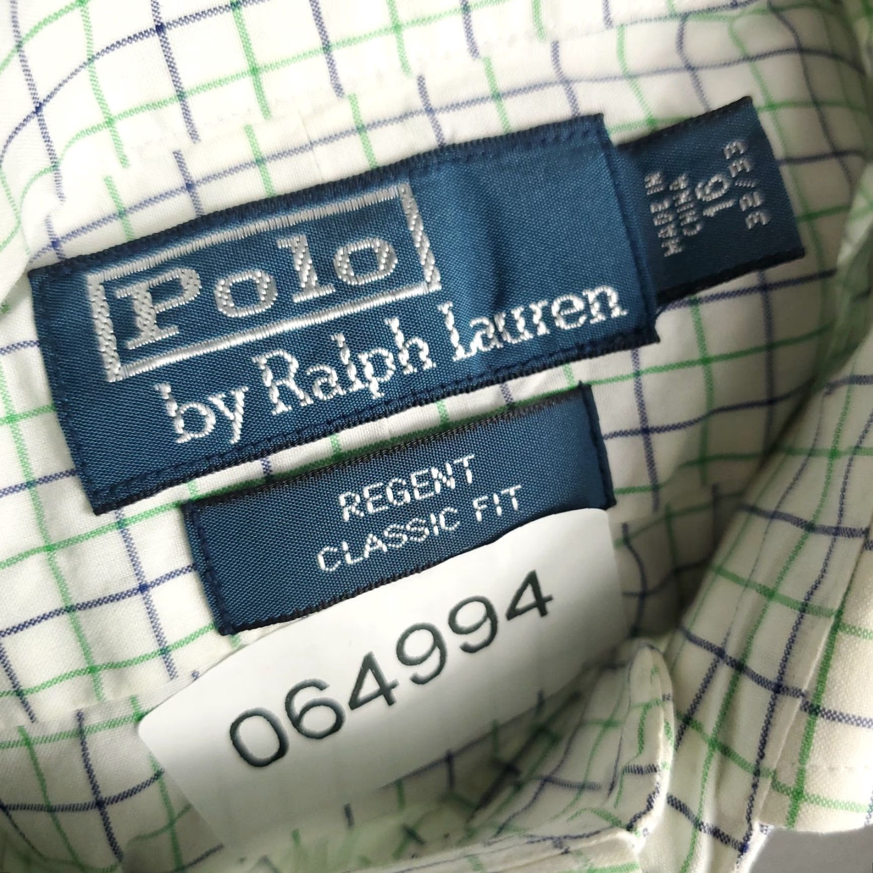 Ralph Lauren Ralph Lauren Shirt Mens 16 Green Blue Check Dress Button Up Long Sleeve Size 42R - 7 Thumbnail