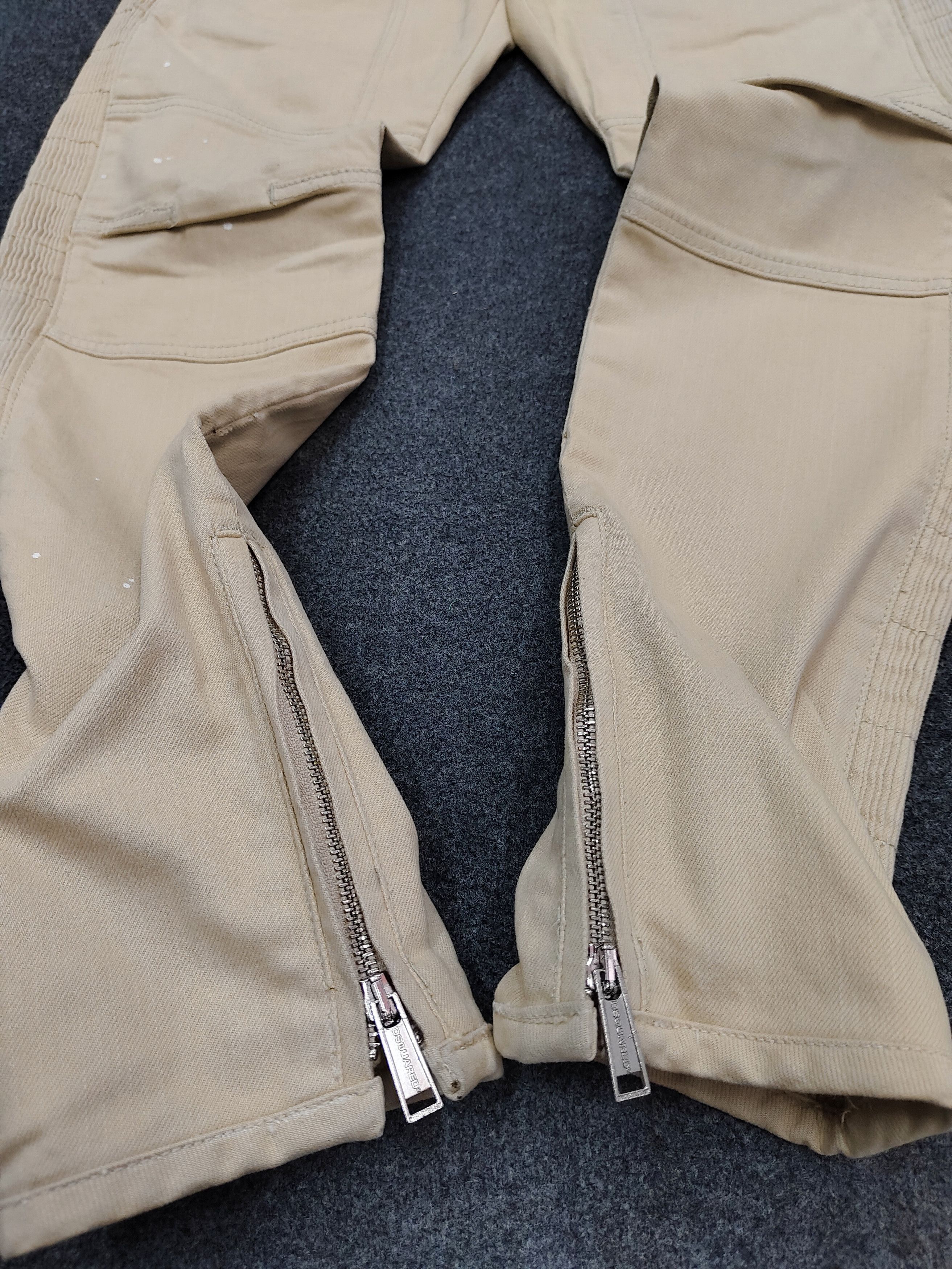 Dsquared2 Dsquared2- Punk Rock Minimal Ribbed Military Moto Slim Pants Size US 30 / EU 46 - 4 Thumbnail