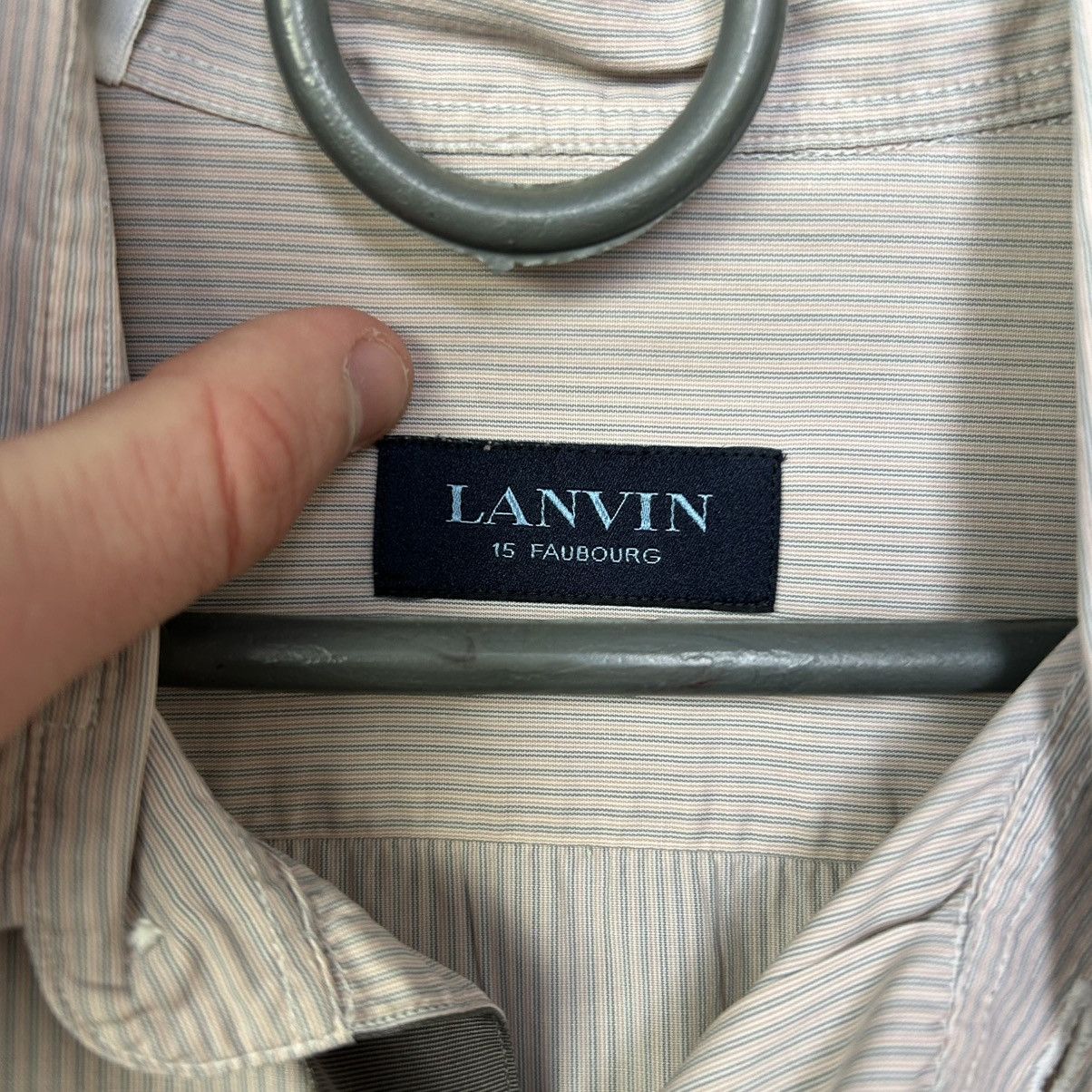 Lanvin Luxury Lanvin Basic Designer button classic shirt Size US L / EU 52-54 / 3 - 5 Thumbnail