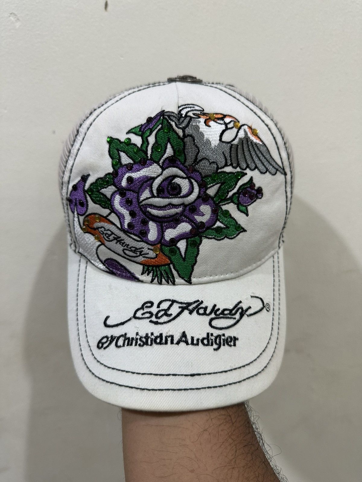 Ed Hardy VTG Ed Hardy Full Embroid Trucked Hat Size ONE SIZE - 2 Thumbnail