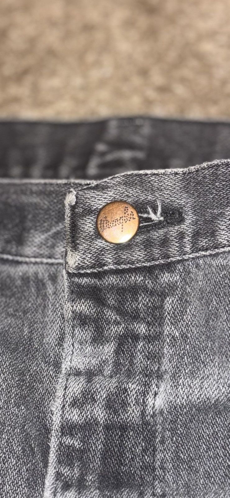 Wrangler Vintage Wrangler Cowboy Cut Gray Fade Jeans - 35x32 Size US 35 - 10 Thumbnail