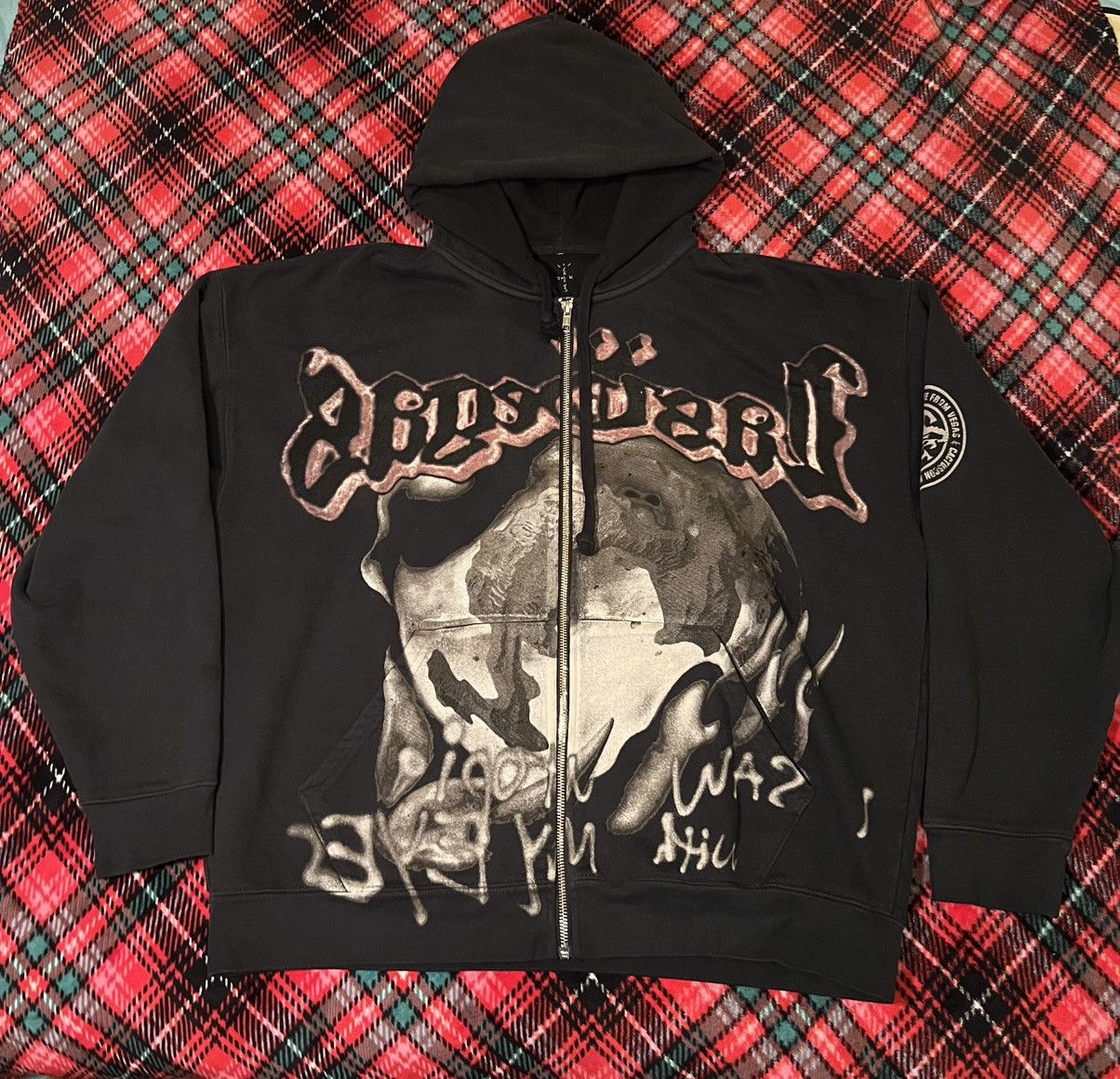 Travis Scott★Utopia My Eyes ジップアップフーディー 送関込 Travis Scott Utopia My Eyes Zip Hoodie COMPLEXCON | Grailed