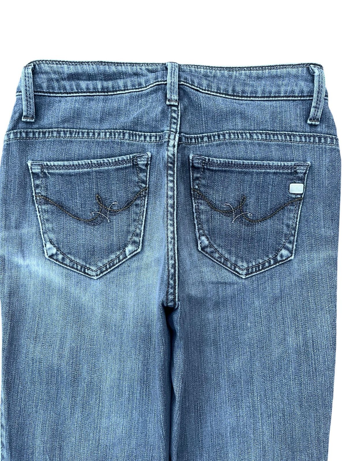 Hysteric Glamour × Japanese Brand × Tornado Mart Vintage Japanese Brand Grey Washed Frayed Leg Flare Jeans Size 25" / US 0 / IT 36 - 4 Thumbnail