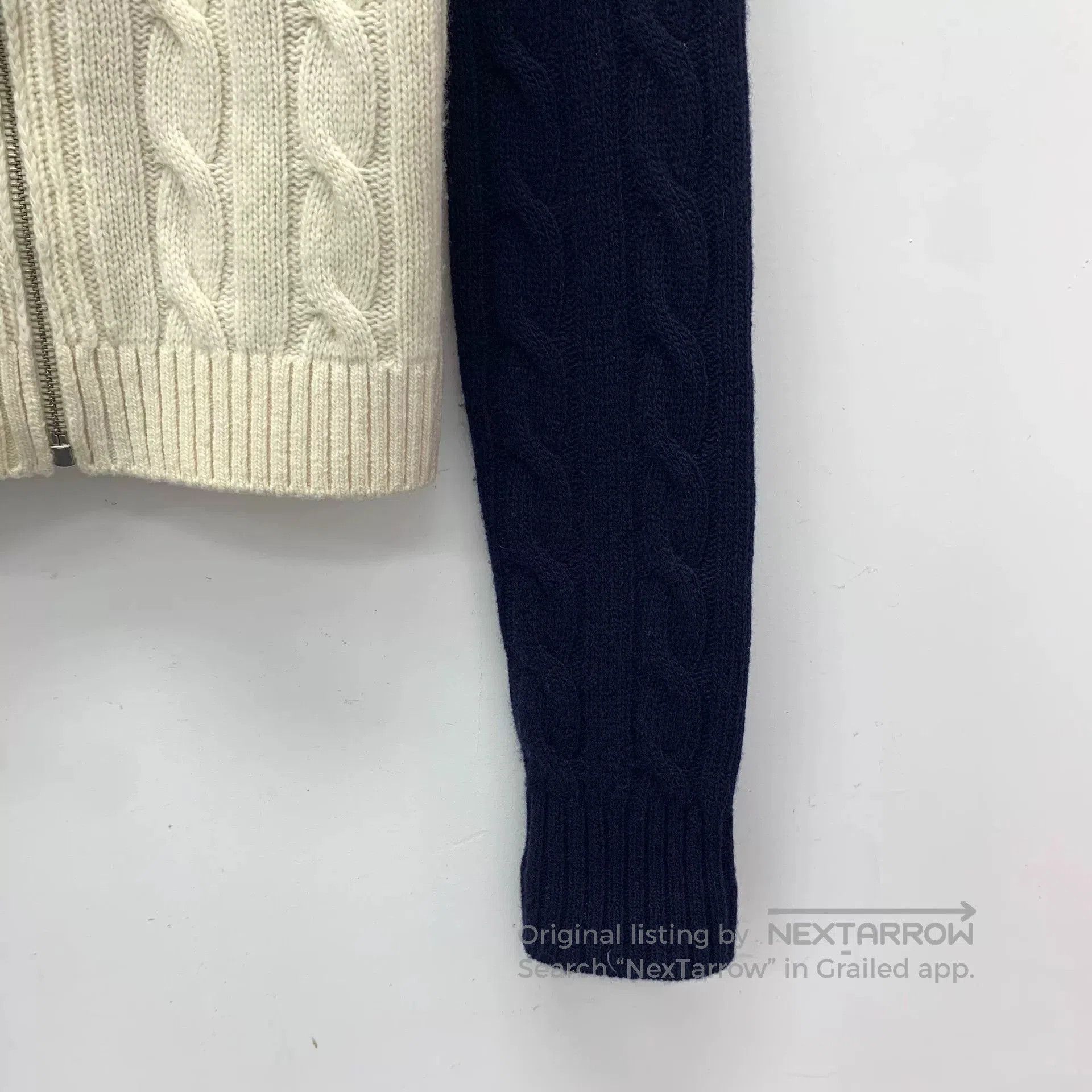 Miu Miu miu miu color-block zip-up knit jacket. Size XS / US 0-2 / IT 36-38 - 4 Thumbnail