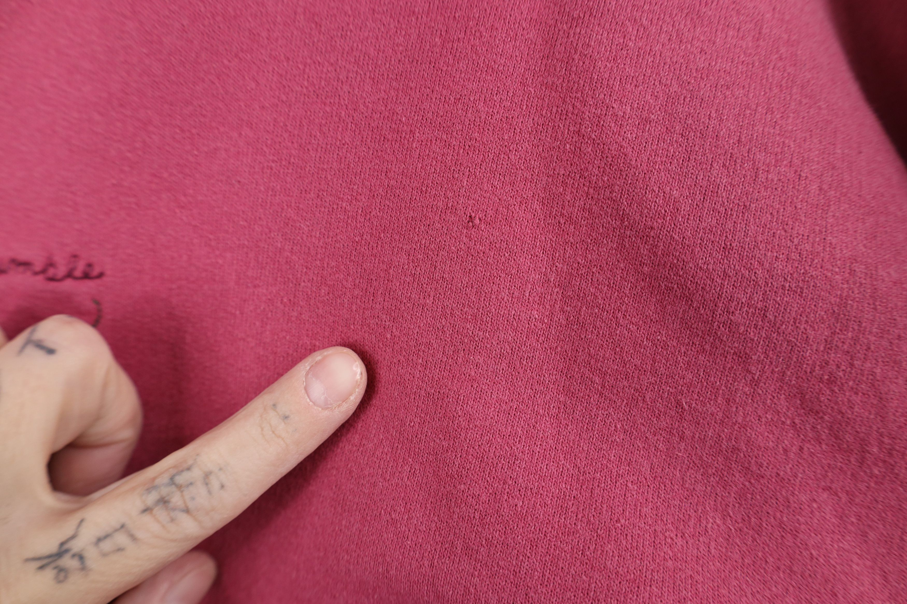 Vintage Vintage 90s Streetwear Nature Fall Leaves Sweatshirt Pink Size L / US 10 / IT 46 - 4 Thumbnail