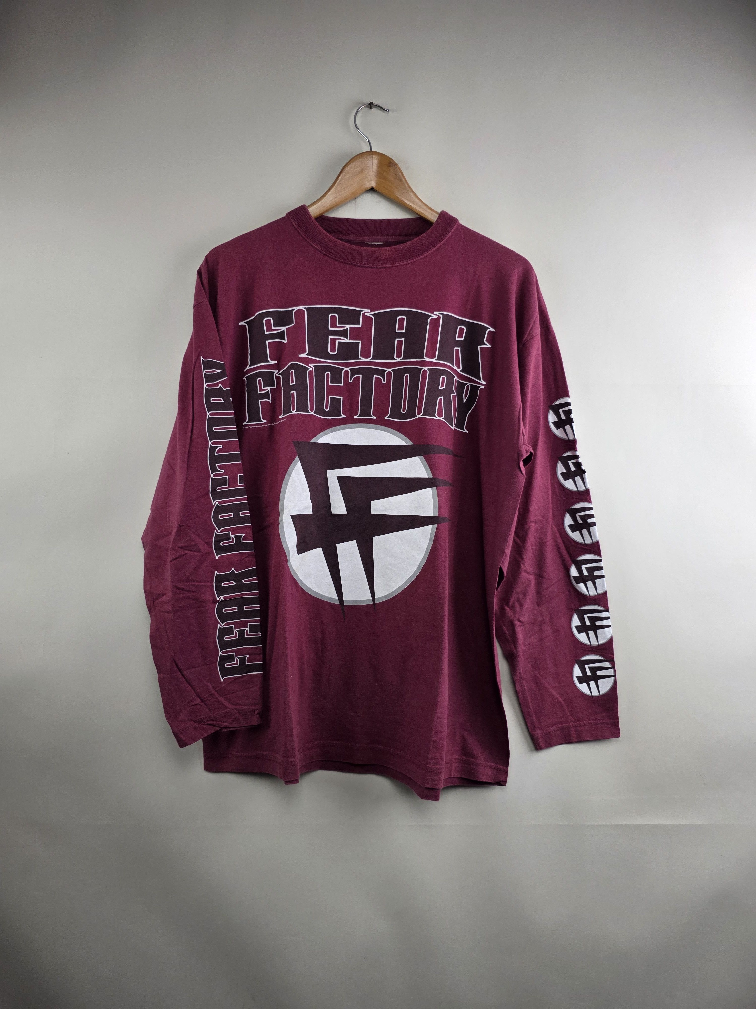 Band Tees × Vintage 2000 Fear Factory Long-sleeved XL 23" 29" Size US XL / EU 56 / 4 - 1 Thumbnail