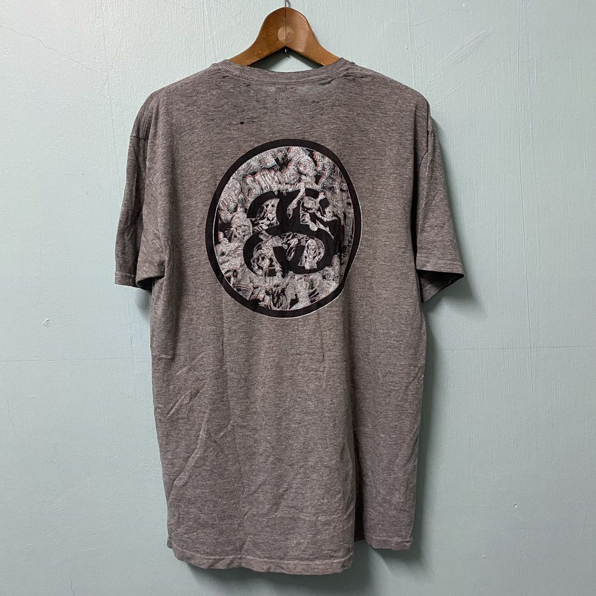Stussy × Vintage Vintage 90s stussy creepy backhit two blend big logo Size US M / EU 48-50 / 2 - 3 Thumbnail