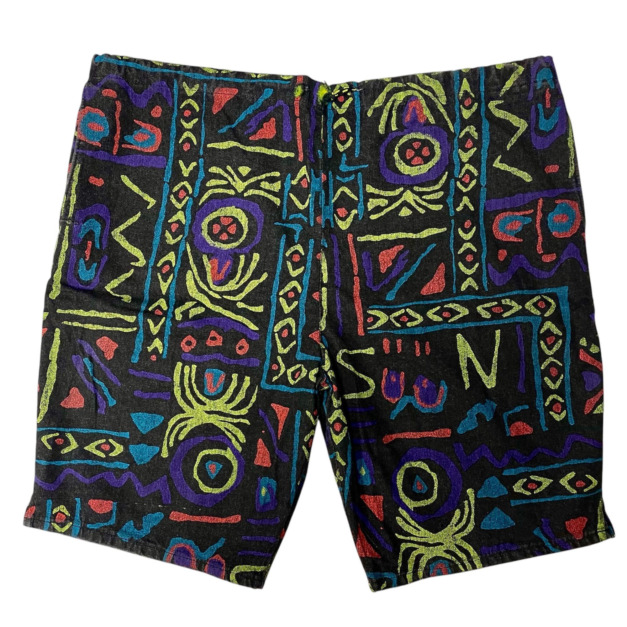 Levi's NOS New Vtg Levi's Silver Tab Black NEON Painted Shorts Size US 40 / EU 56 - 1 Thumbnail