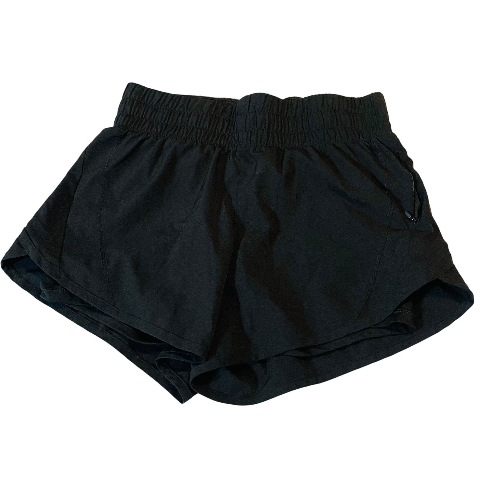Other Black Athletic Running Shorts With spandex Liner Zippered Po Size 27" / US 4 / IT 40 - 1 Thumbnail