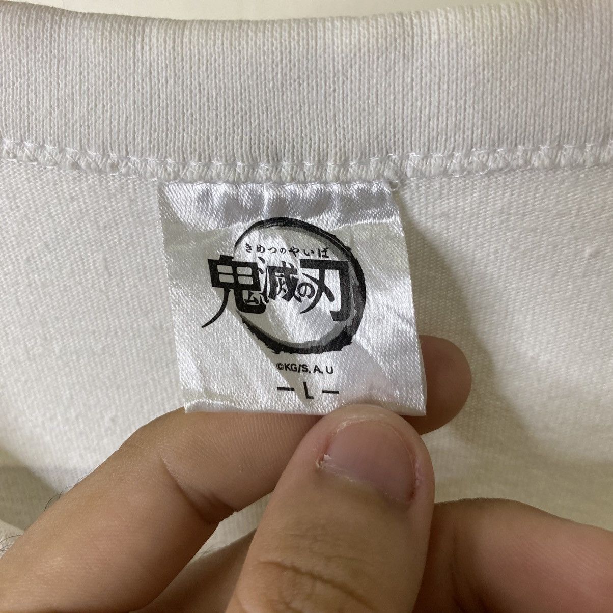 Anime GU x Demon Slayer Agatsuma Zenitsu Japanese Manga Series Tee Size US L / EU 52-54 / 3 - 3 Thumbnail
