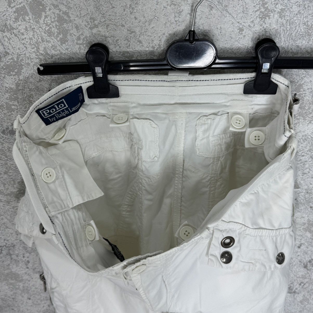 Polo Ralph Lauren Rare Vintage Polo Ralph Lauren Cargo Pants 90’s 34/32 White Size US 34 / EU 50 - 21 Thumbnail