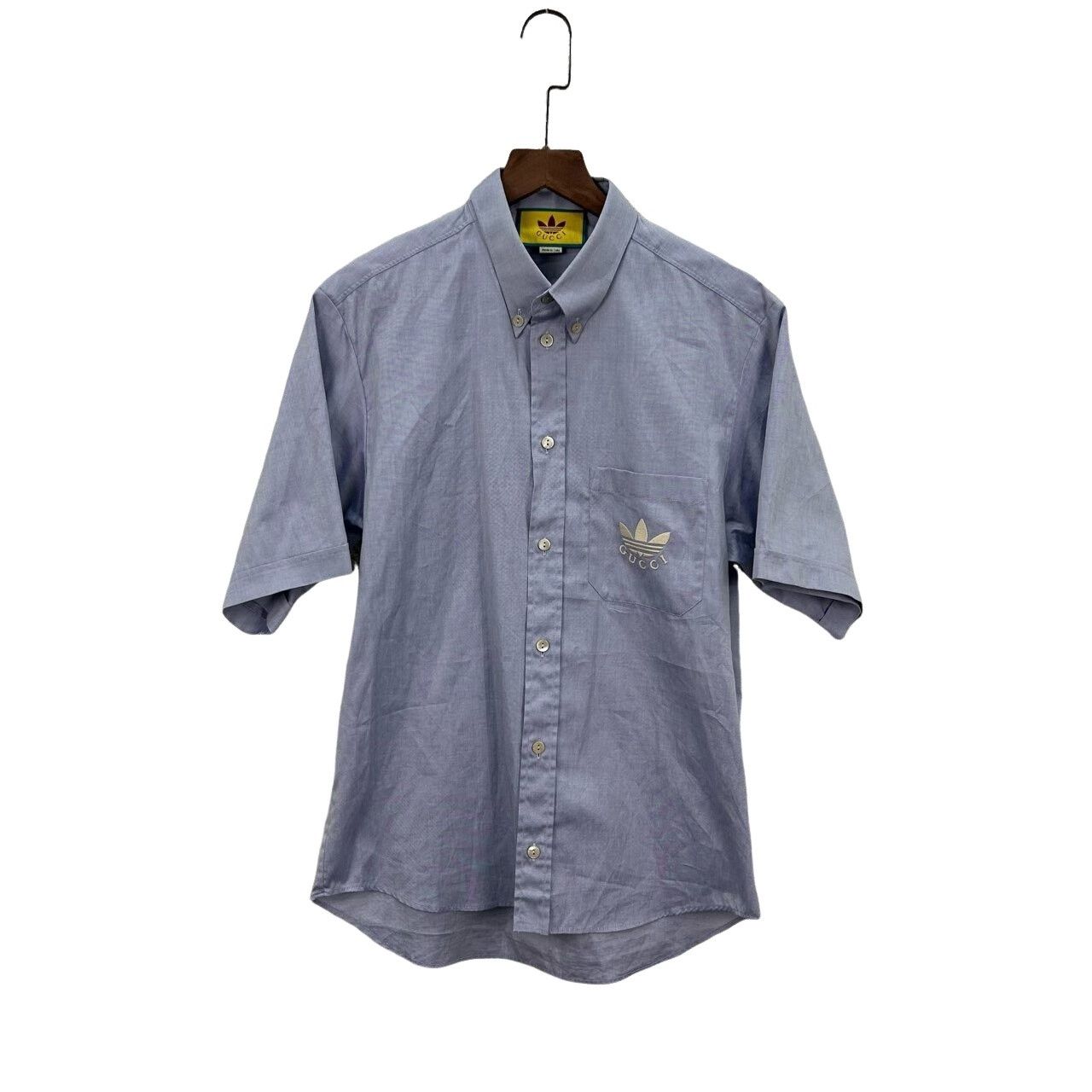 Gucci Gucci x Adidas Embroidered Logo Shirt Size S Size US S / EU 44-46 / 1 - 1 Thumbnail