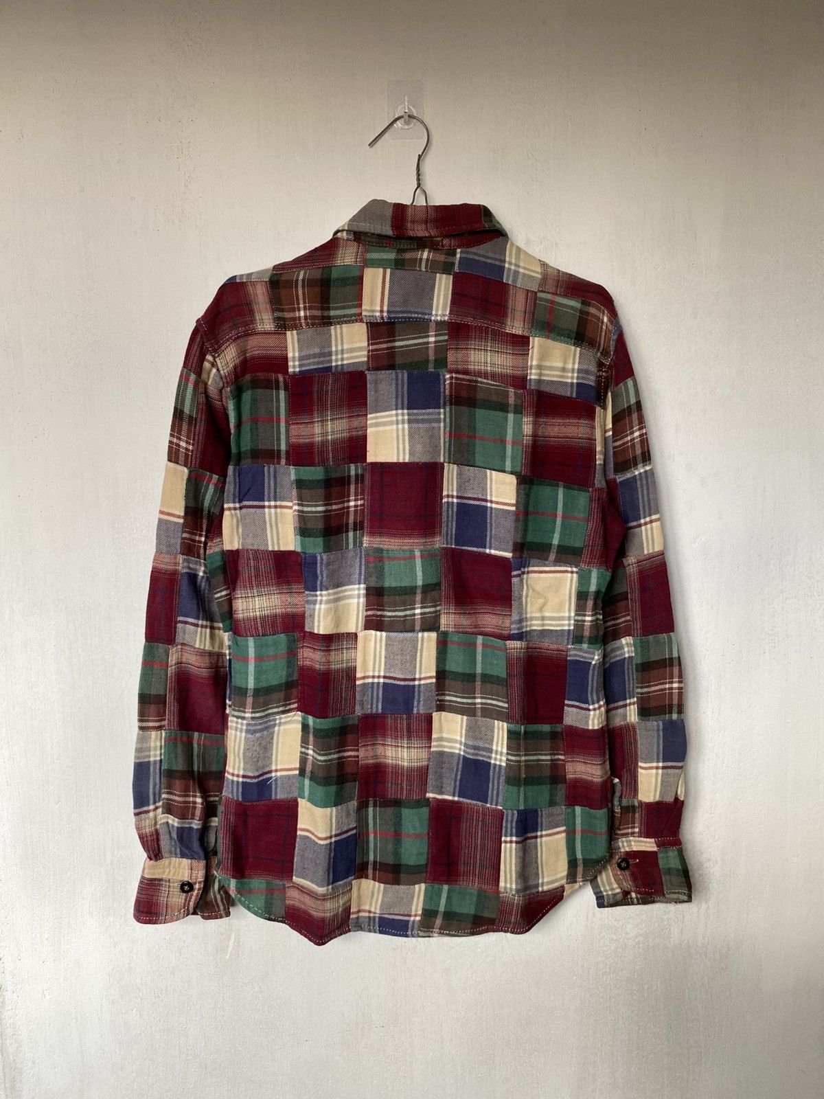 If Six Was Nine × Japanese Brand Abahouse Patchwork Flannel Shirt Size US M / EU 48-50 / 2 - 4 Thumbnail