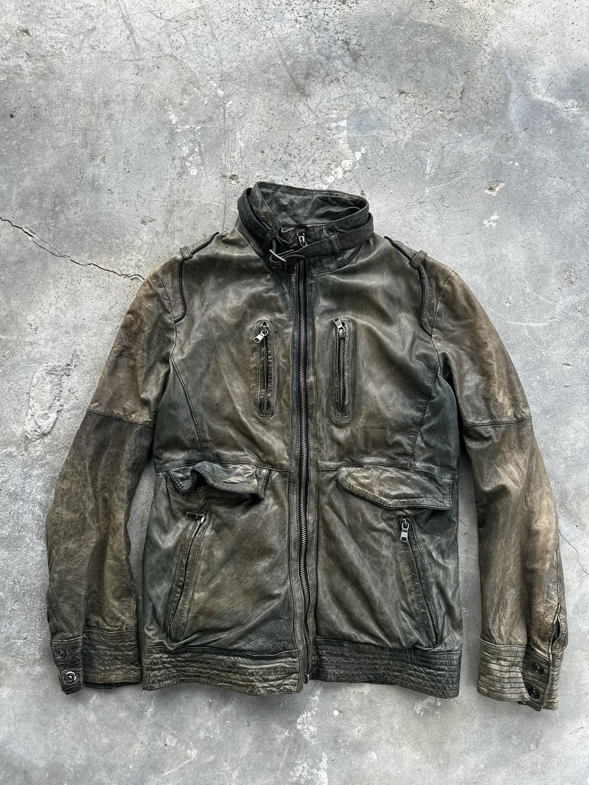 Japanese Brand High Street Leather Jacket y2k Size US M / EU 48-50 / 2 - 1 Thumbnail