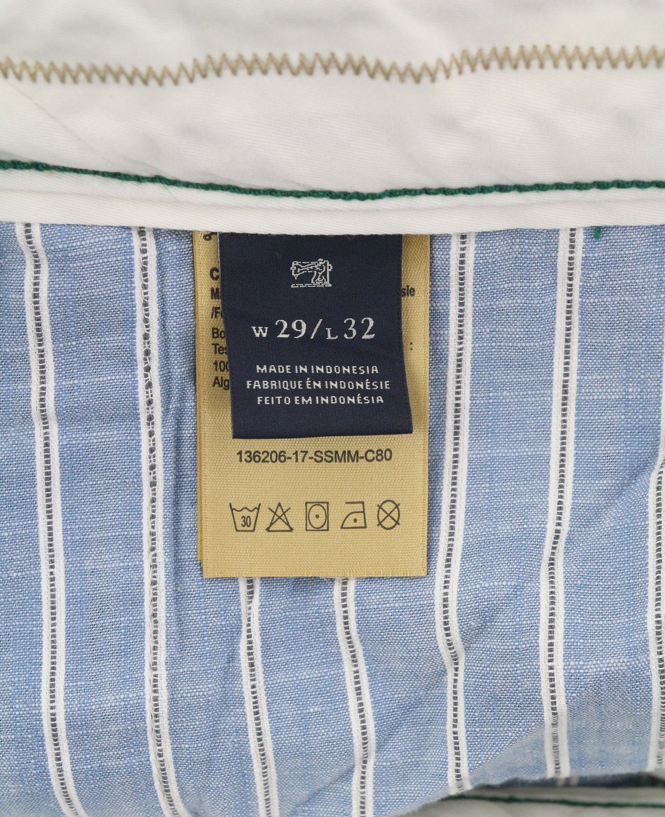 Scotch & Soda COLEBY W29/L32 Green Relaxed Slim Chino Trousers 89098 Size US 29 - 9 Thumbnail