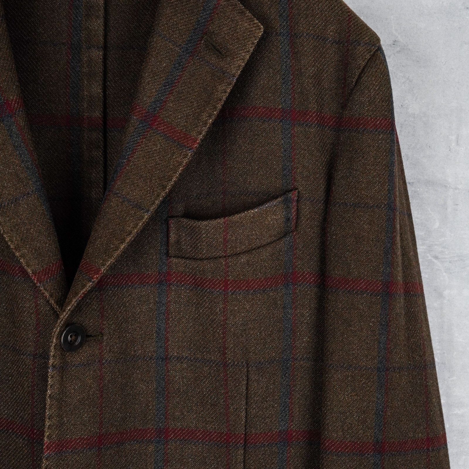 Boglioli Boglioli brown wool blend check lightweight blazer k jacket Size US L / EU 52-54 / 3 - 7 Thumbnail