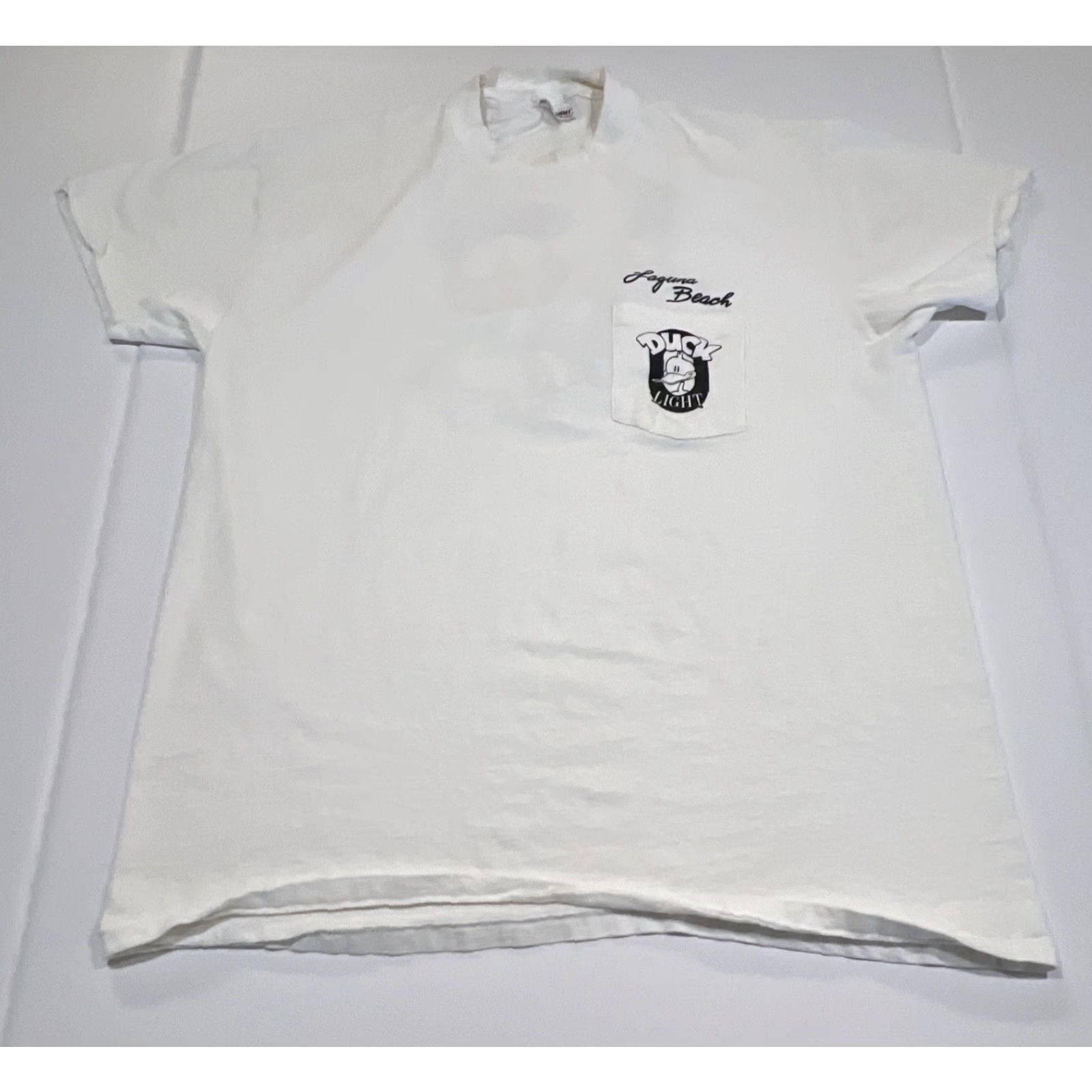 Vintage VINTAGE Duck Light Beer Graphic T Shirt Men XL Single Stitch 1986 Lifestyles Size US XL / EU 56 / 4 - 6 Thumbnail