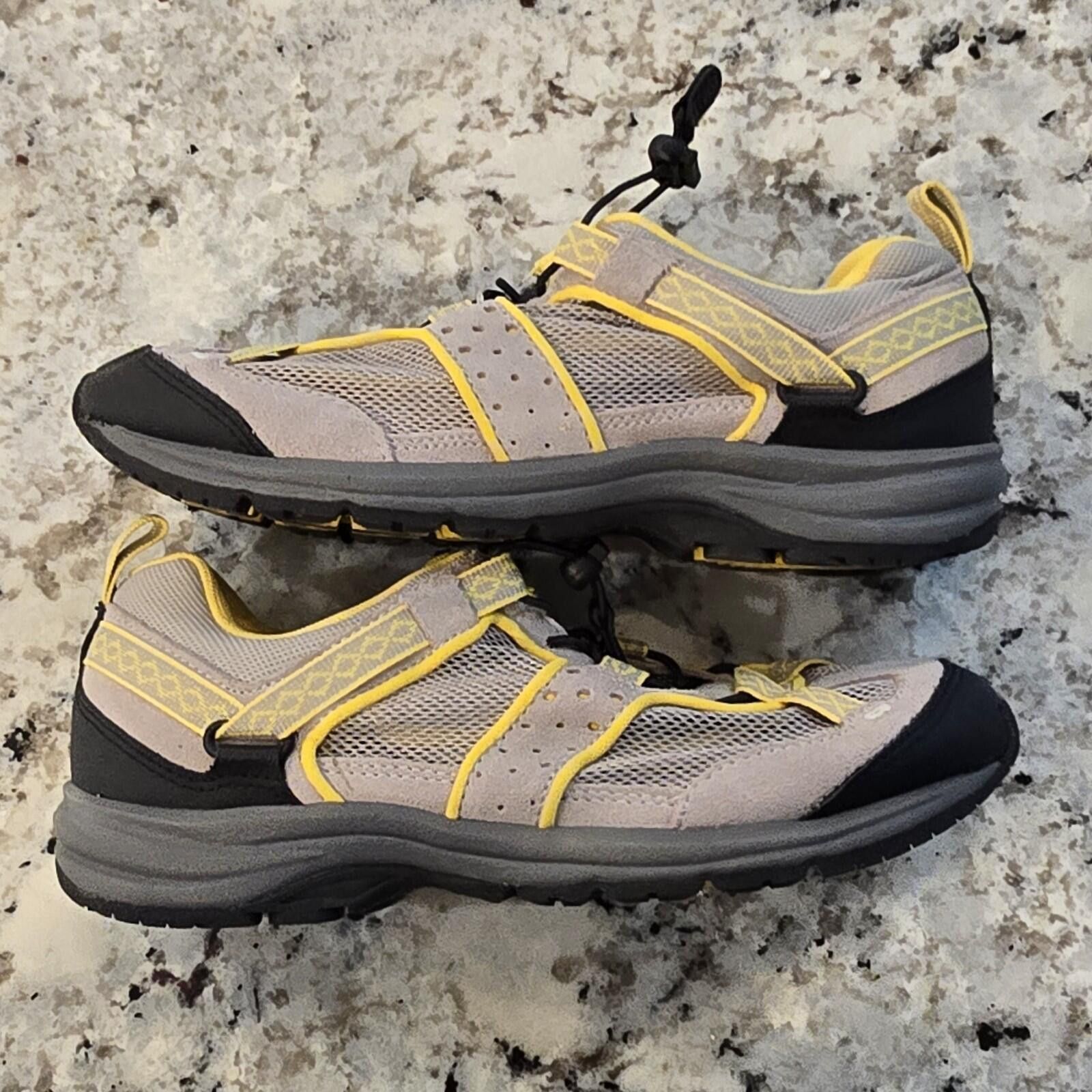 Lands' End Lands End - Womens 6.5 Gull Gray Yellow Trekker Shoes Size US 6.5 / IT 36.5 - 2 Thumbnail