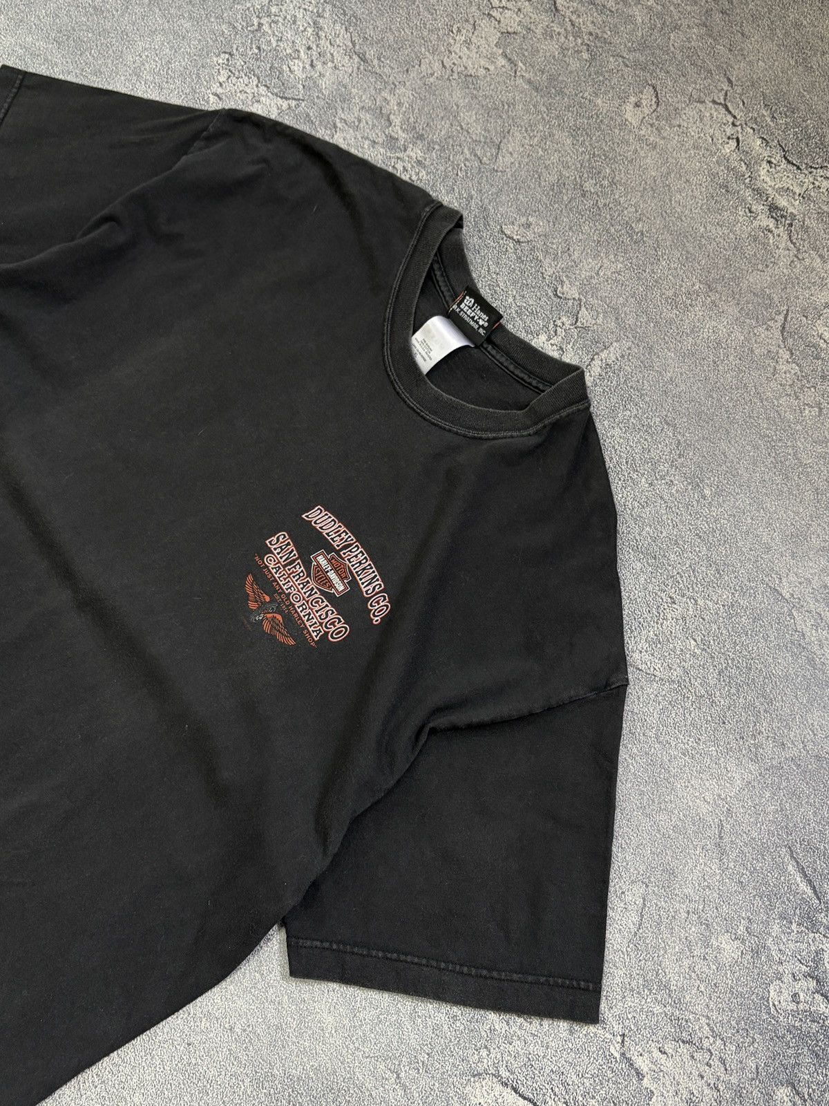 Harley Davidson Vtg 1999 Harley Davidson Dudley Perkins SF T-Shirt USA XL Size US XL / EU 56 / 4 - 3 Thumbnail