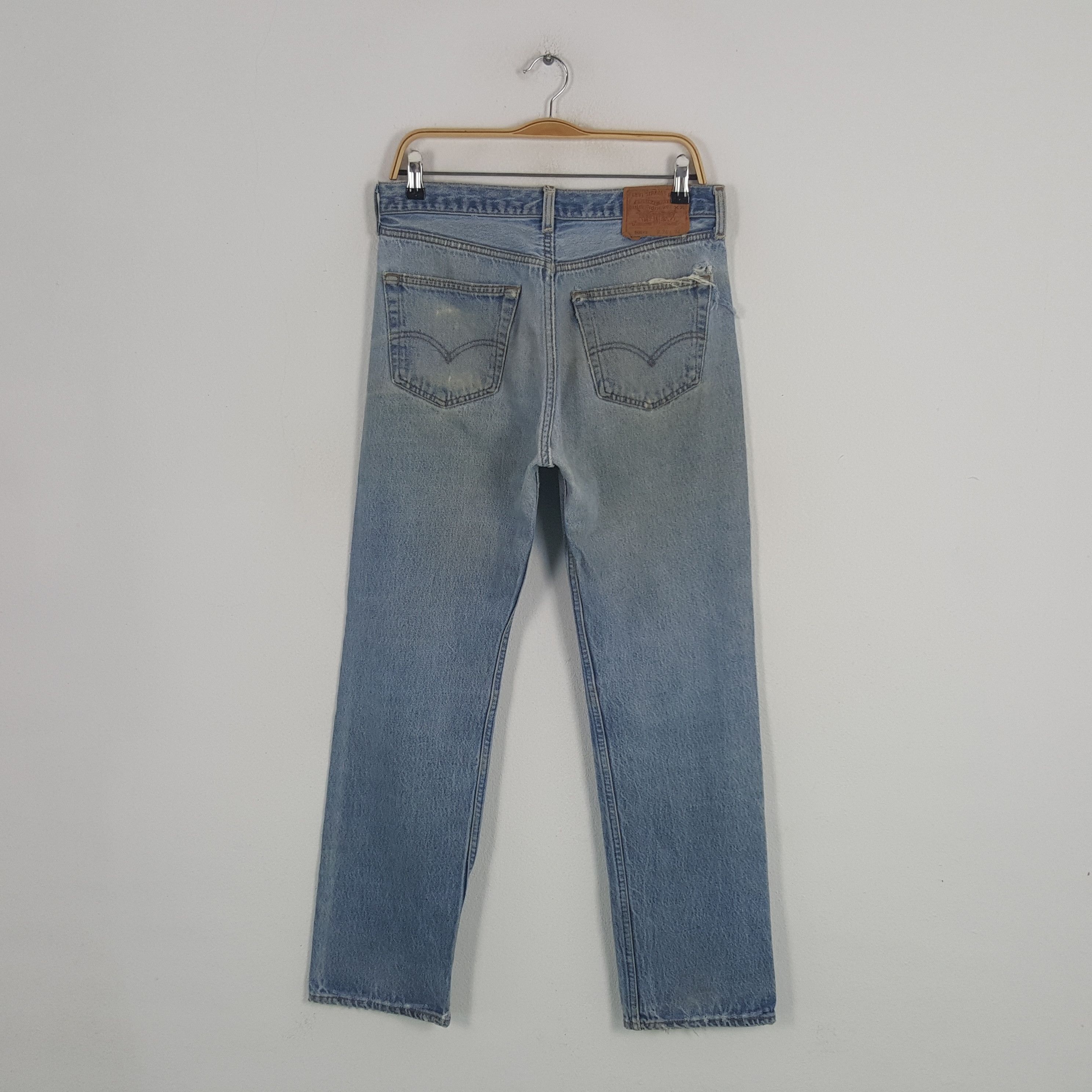 Levi's × Vintage Vintage Levi Strauss & CO Distressed Style Patchwork Jeans Size US 28 / EU 44 - 4 Thumbnail