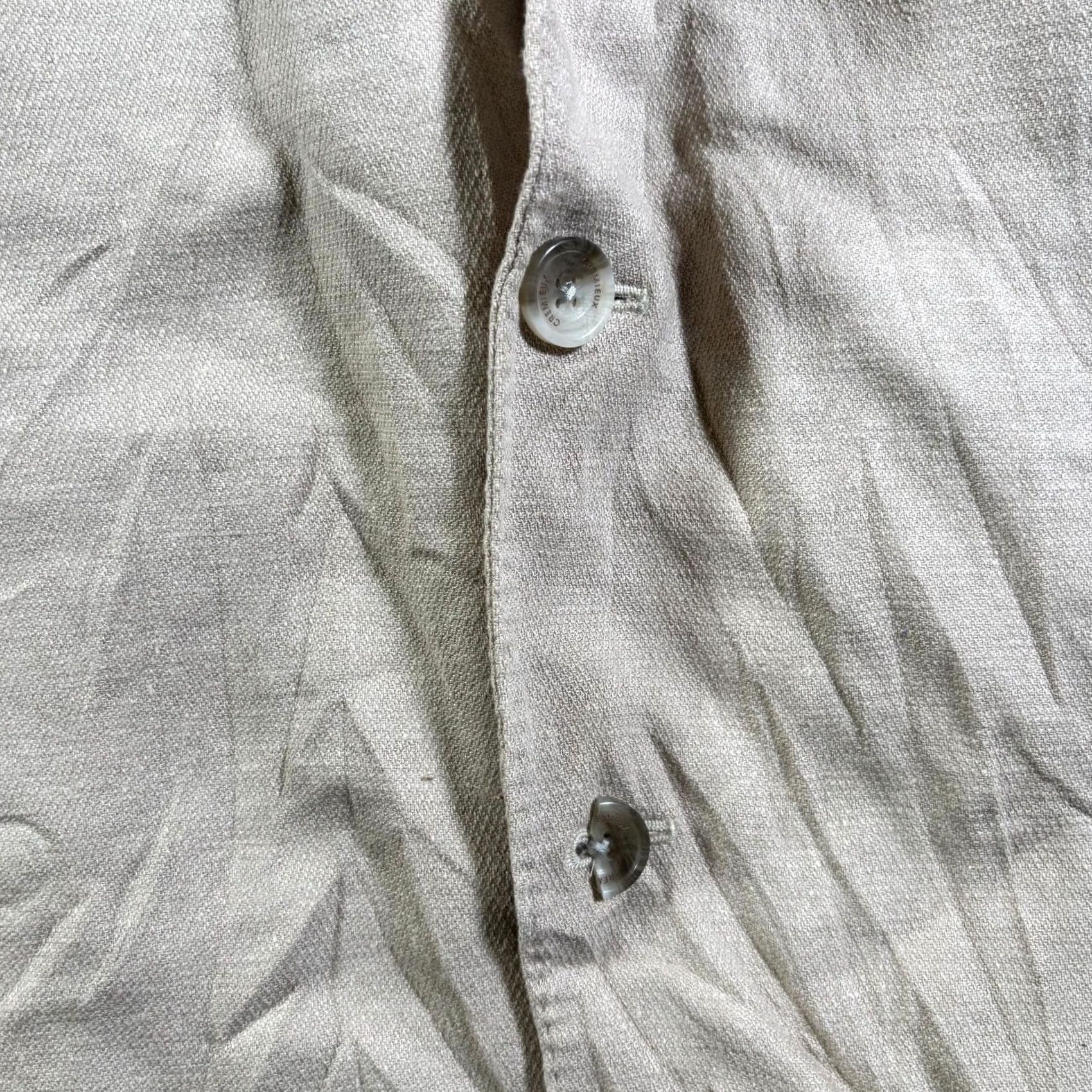 Cremieux Cremieux Blazer Mens 2XL Beige Notch Lapel Two-Button Formal Office Wear Blazer Mens Beige 2XL Size 48R - 3 Thumbnail