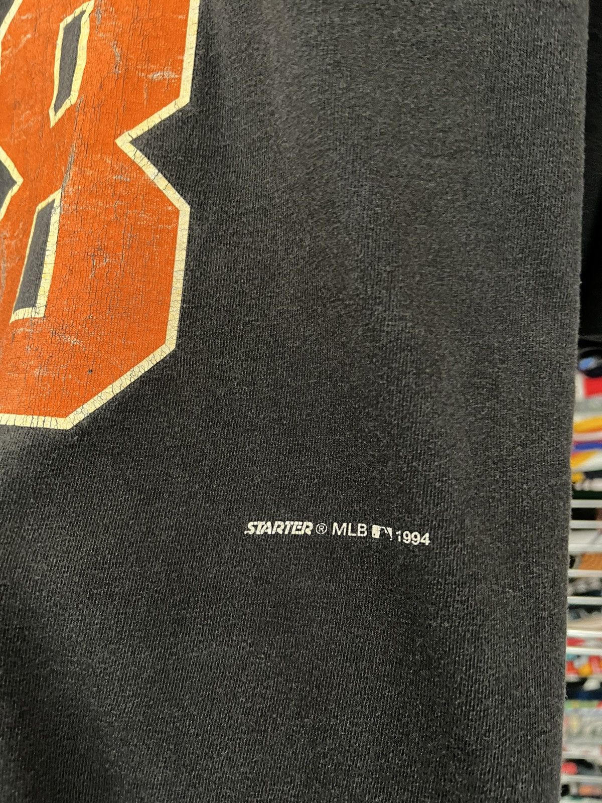 Starter 1994 MLB Baltimore Orioles Ripken Single Stitch Baseball Tee Size US XL / EU 56 / 4 - 7 Thumbnail