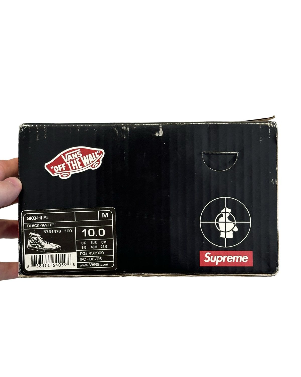 Vans Grail 2006 Supreme Public Enemy Vans Sk8-Hi size 10 Size US 10 / EU 43 - 12 Thumbnail