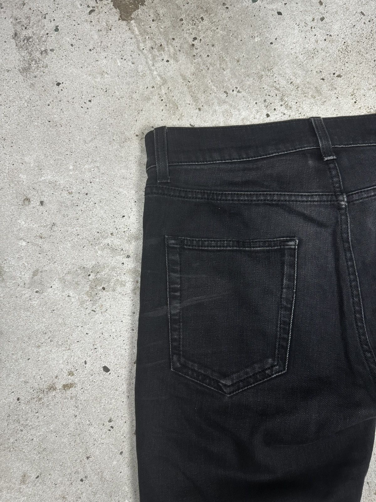 Saint Laurent Paris Saint Laurent Paris SS20 Black ‘D21’ Waxed Whiskers Skinny Size US 29 - 22 Thumbnail