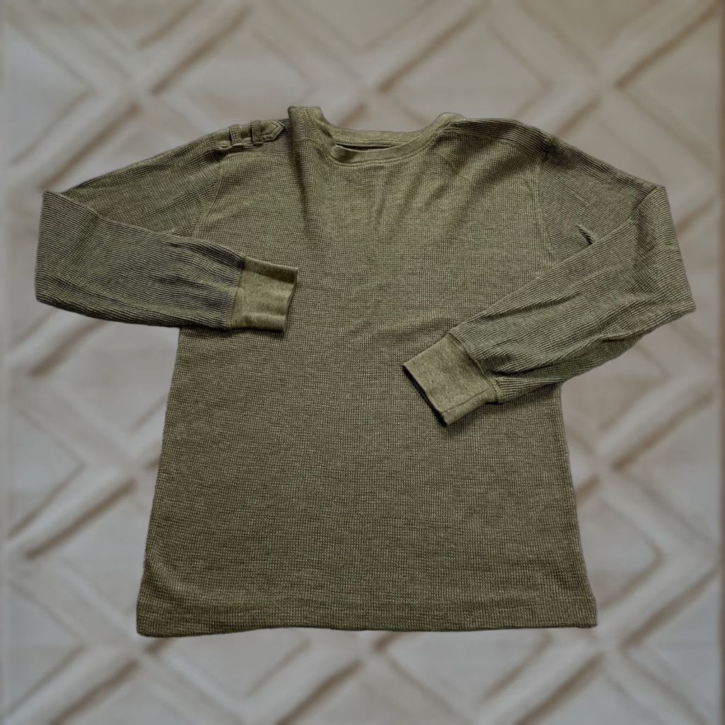 Vintage Chereskin Pullover Sweater Womens Medium Green Crew Neck Waffle Knit Stretch Size M / US 6-8 / IT 42-44 - 1 Thumbnail