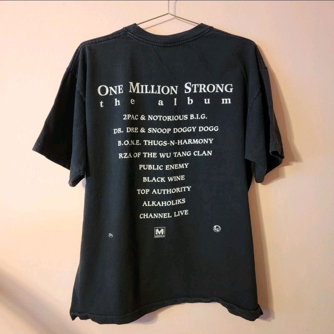 Vintage 2PAC One Million Strong Album T-shirt Public Enemy
